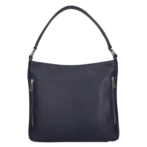 Kožená dámská kabelka přes rameno SendiDesign Alice - tmavě modrá