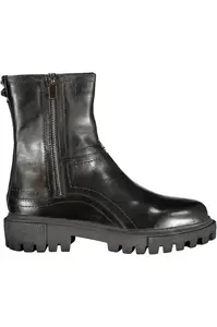 Čierne členkové topánky na zips
