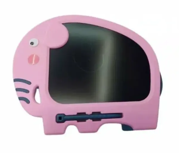 Dětská LCD kreslící tabulka – sloník růžový (poškozená)