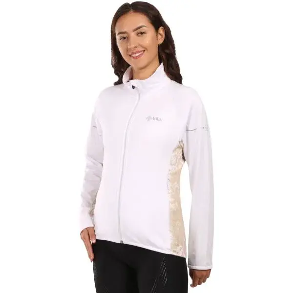 KILPI JUNIE Dámska flísová mikina, biela, veľkosť