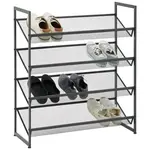 Xora REGÁL NA BOTY, černá, 72/80/30 cm