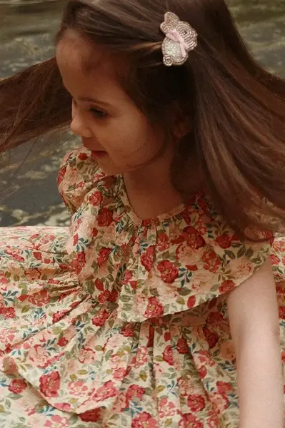 Dětské bavlněné šaty Konges Sløjd BELLA FRILL DRESS GOTS