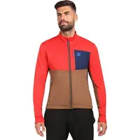 KILPI ERIN Pánska flísová mikina, hnedá, veľkosť