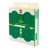 LEGO zápisník s gelovým perem jako klipem a náhradní náplní – zelený