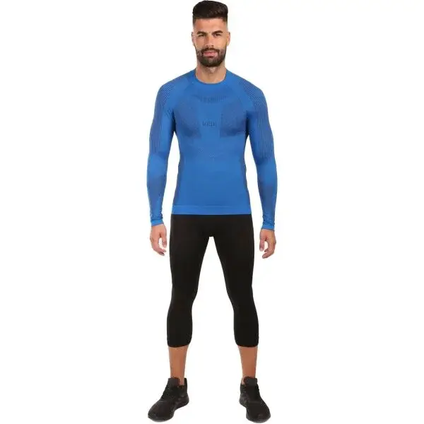 KILPI NATHAN Pánske bezšvové termo tričko, modrá, veľkosť