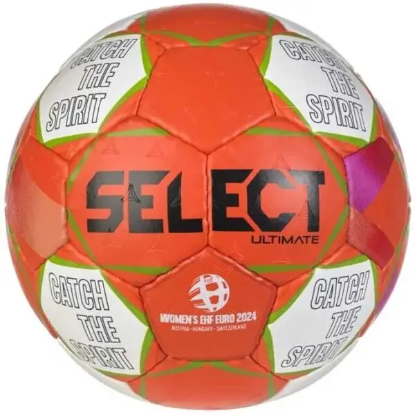 Select HB ULTIMATE EHF EURO WOMEN Házenkářský míč, oranžová, velikost