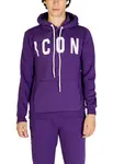 Fialová mikina s kapucňou Icon