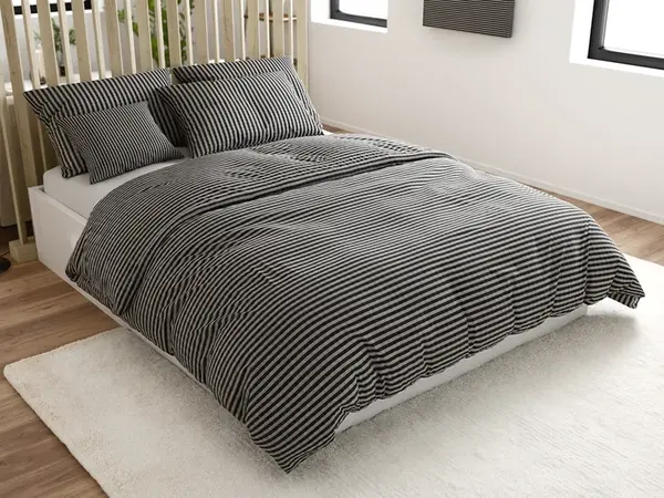 Krepové obliečky ARLENA BLEND čierne Rozmer obliečky: 70 x 90 cm | 140 x 200 cm