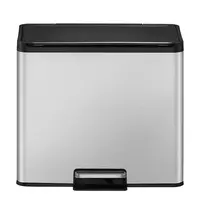 Odpadkový koš Eko Essential 20+9l inox mat 822829