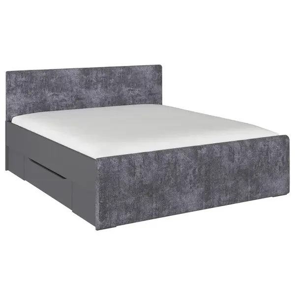 Rauch Möbel POSTEL S ÚLOŽNÝM PROSTOREM, 180/200 cm, šedá