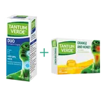 TANTUM VERDE DUO 1,5 mg/ml + 5 mg/ml orální sprej, roztok 15 ml a Tantum Verde Orange and Honey 3 mg 20 pastilek