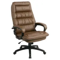 MID.YOU KANCELÁŘSKÉ KŘESLO, vzhled kůže, hnědá, černá