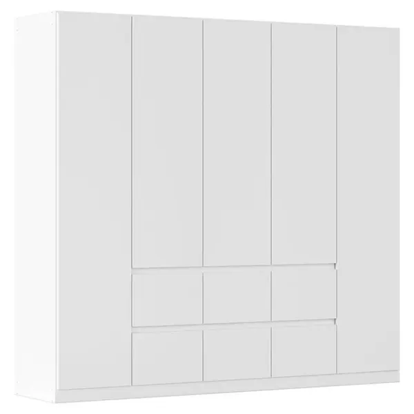 Rauch Möbel ŠATNÍ SKŘÍŇ S OTOČNÝMI DVEŘMI, bílá, 226/210/54 cm