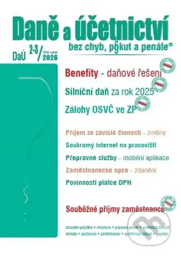 Daně a účetnictví bez chyb, pokut a penále 2-3/2026 - kniha z kategorie Daně