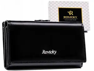 Dámská kožená peněženka černá - Rovicky Gabra