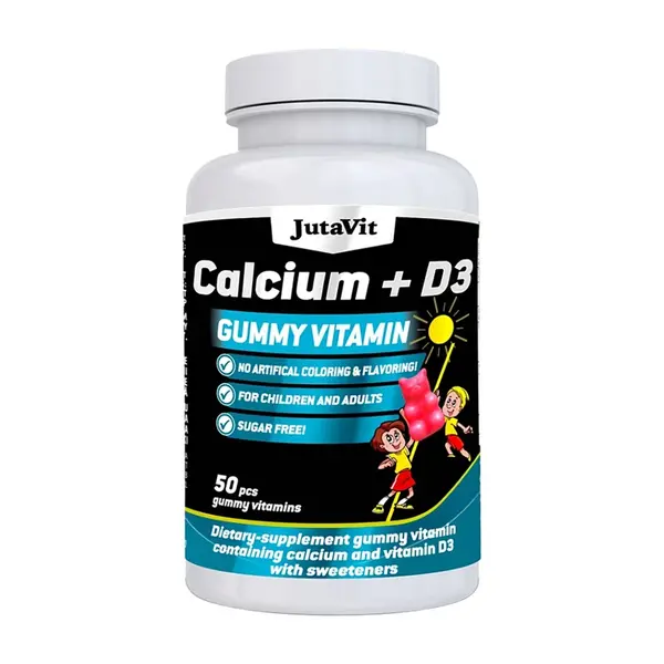 JUTAVIT Gumkáči vápnik + vitamín d3 - kids 50 kusov