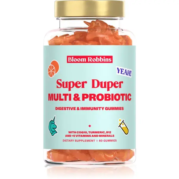 Bloom Robbins Super Duper MULTI & PROBIOTIC žuvacie kocky na podporu trávenia 60 ks
