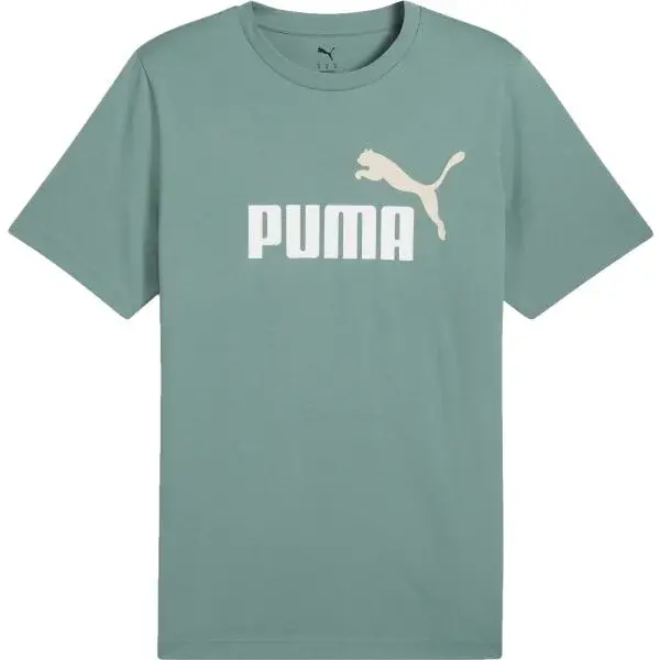 Puma ESSENTIALS 2 COLOR NO.1 LOGO TEE Pánské triko, zelená, velikost