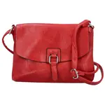 Trendy dámská koženková crossbody kabelka Derika, červená