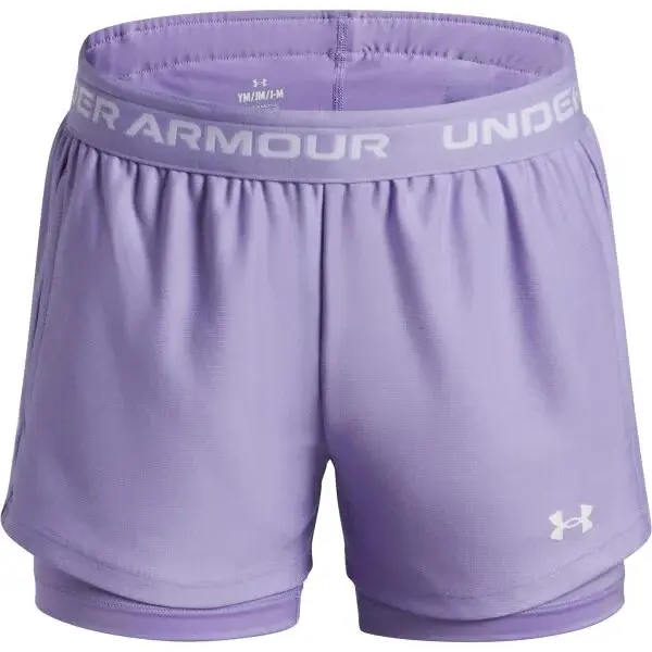Under Armour TECH PLAY UP 2N1 SHORT Dívčí šortky, fialová, velikost L