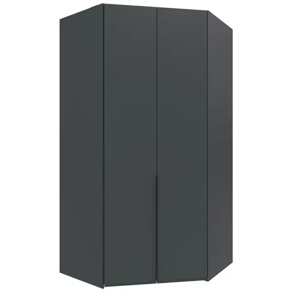 MID.YOU ROHOVÁ ŠATNÍ SKŘÍŇ, barvy grafitu, 120/236/120 cm
