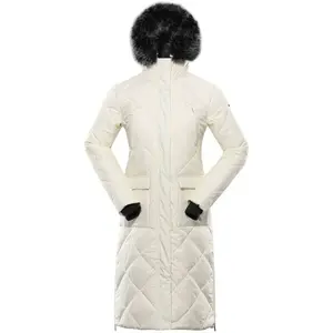 ALPINE PRO GOSBERA Dámský kabát, béžová, velikost