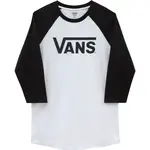 Vans CLASSIC VANS RAGLAN-B Pánske tričko, biela, veľkosť