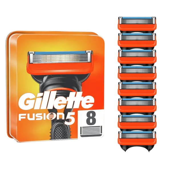 GILLETTE Fusion5 náhradní holicí hlavice pro muže 8 ks