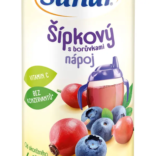 SUNAR rozpustný nápoj šípkový s borůvkami 200 g