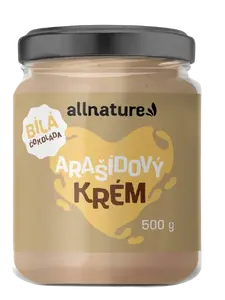ALLNATURE Arašídový krém s bílou čokoládou 500 g