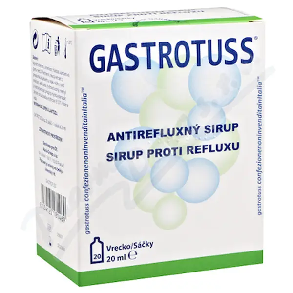 DRUGS MINERALS Gastrotuss sirup sáčky 20 x 20 ml