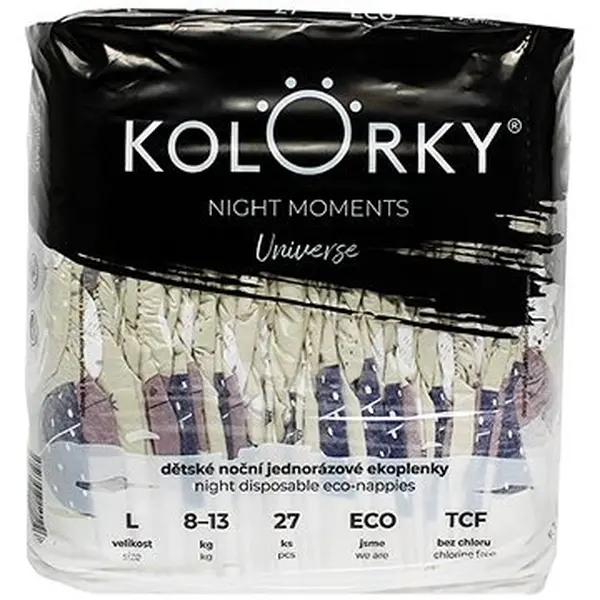 KOLORKY NIGHT MOMENTS Vesmír vel. L (8-13 kg)  27 ks