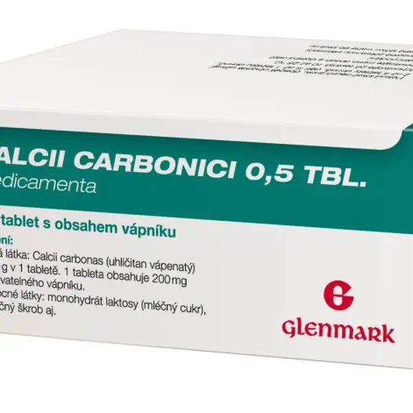 GLENMARK Calcii Carbonici 0.5g MVM 100 tablet 100 ks