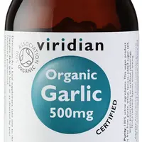 VIRIDIAN Garlic 500 mg Organic 90 kapslí