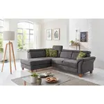 Sit & More ROHOVÁ SEDAČKA, textil, antracitová