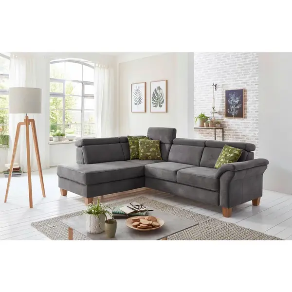 Sit & More ROHOVÁ SEDAČKA, textil, antracitová