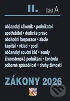 Zákony II A/2026 – Občanský zákoník - kniha z kategorie Občanské právo