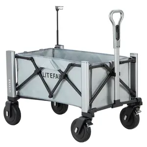 LITEFAR Orion Remote-Controlled Electric Utility Wagon Gray