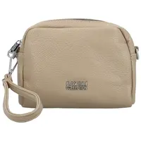 Stylová dámská mini koženková crossbody kabelka Fehmi, béžová
