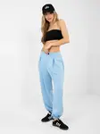 Svetlomodré nohavice s voľným strihom