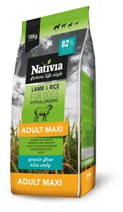 Nativia Lamb&Rice Adult maxi 15 kg