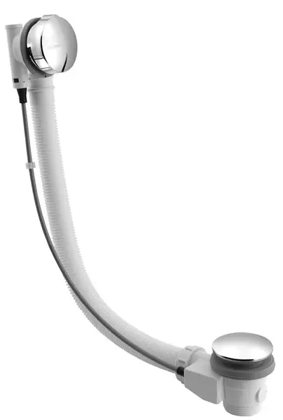 Polysan Príslušenstvo - Vaňová súprava s bovdenom, dĺžka 1275 mm, zátka 72 mm, chróm 71683