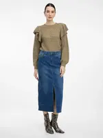 Dark blue women's denim maxi skirt ORSAY - Women's