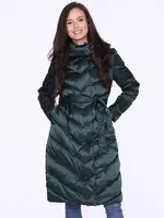 PERSO Woman's Long tied down coat for women