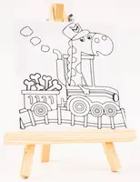 Plátno s předlohou - Žirafa