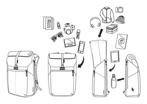 Batoh na notebook Nitro Cosmo Woodrose