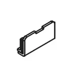 Náhradný diel kryt SAT čierny NDSATFUDP4C