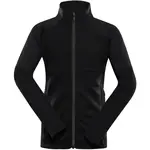 ALPINE PRO DOZERO Detská rýchloschnúca mikina, čierna, veľkosť 104-110