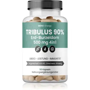 Movit Energy Tribulus 90% Erd-Burzeldorn 500 mg 4in1 kapsuly na udržanie energie a kognitívnej výkonnosti 102 g