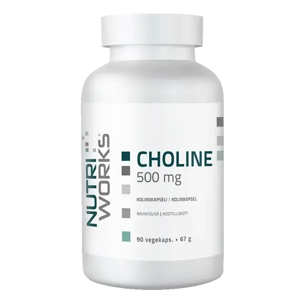 NUTRIWORKS Choline 500mg 90 kapslí